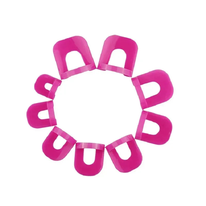 1-6set 10 Sizes G Curve Shape Varnish Shield Nail Protector Finger Cover Spill-Proof French Stickers Manicure Nail Art Tools Oasis Select