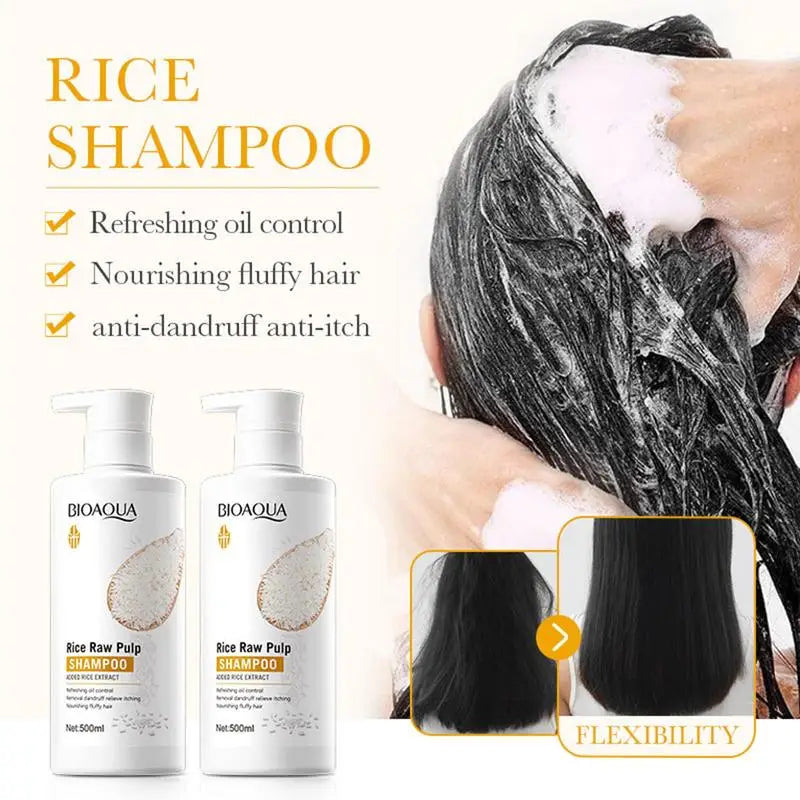 Rice Water Shampoo Volumizing Hair Shampoo For Hair Wash Brittle And Dry Hair Moisturizer For Dry Oily Hair For Travel Spa Oasis Select