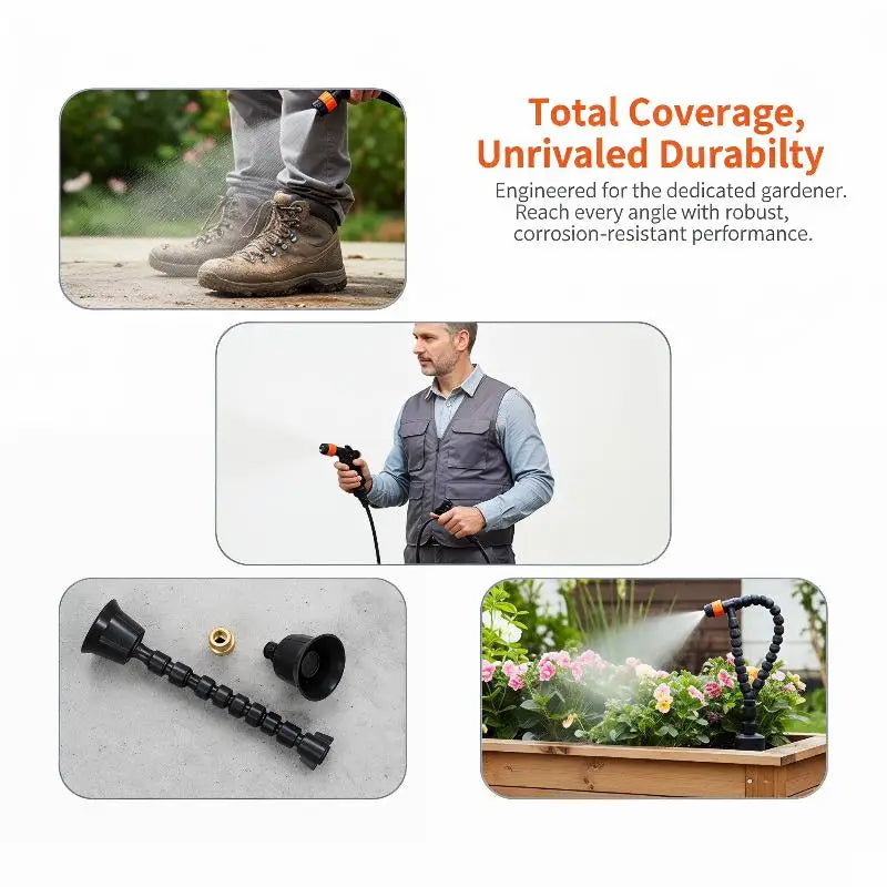 1Pcs High Pressure Irrigation Nozzle Cleaning Adjustable Spray Outdoor Cleaning Garden Sprayer Adjustable Water Pressure Hoses Oasis Select
