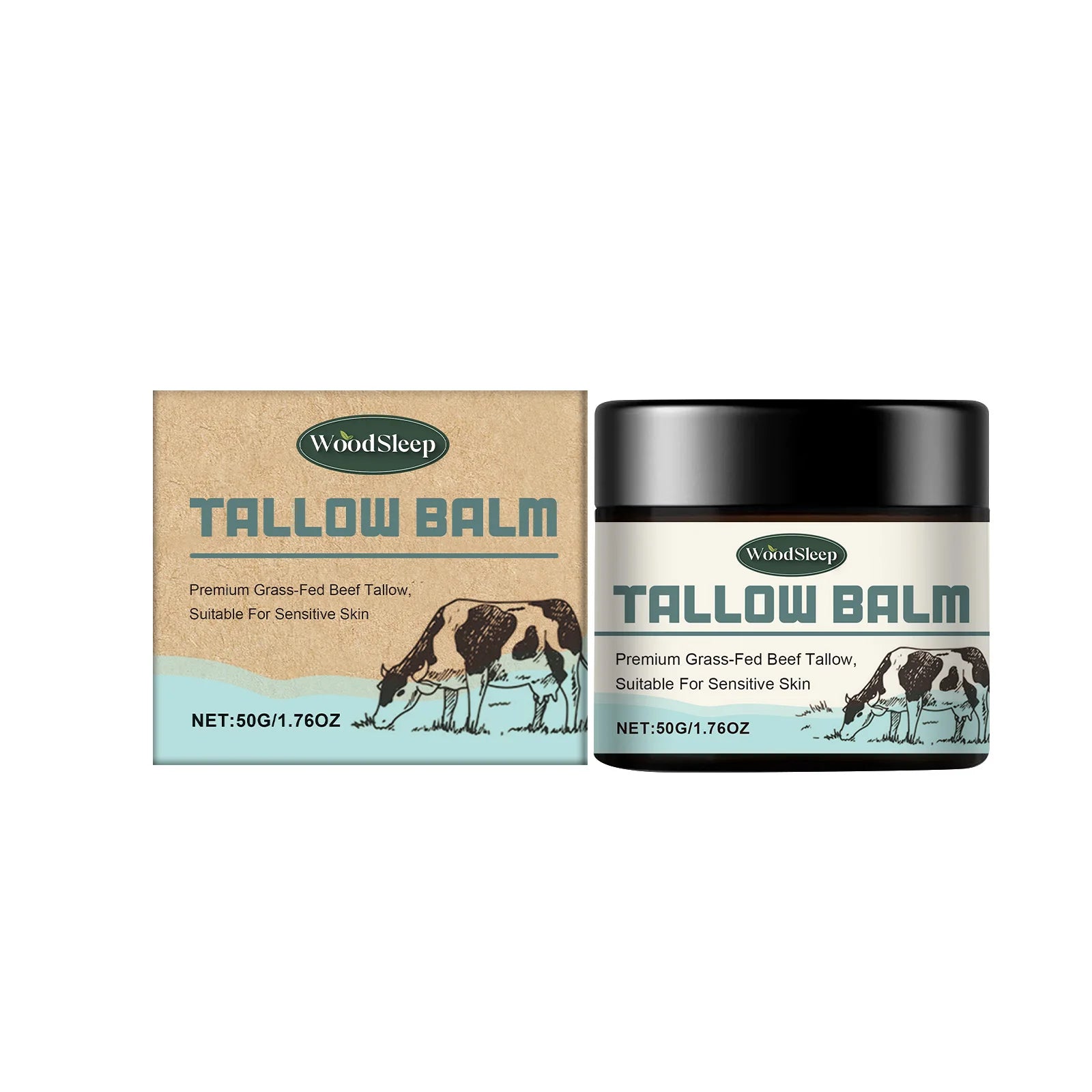 Beef Tallow Cream for Dry Damaged Skin Nourishing Body Balm Reduce Redness Anti Puffiness Firming Lifting Moisturizing Face Care Oasis Select B