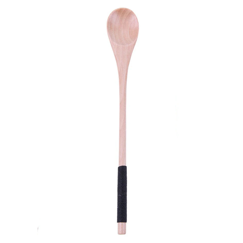 Wood Cooking Utensil Tea Leaf Matcha Sticks Teaware Spice Gadget Spoon Teaware Black Bamboo Kitchen Tool 180*10*10mm Oasis Select style 2 China Mainland