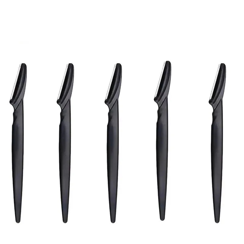 5/10Pcs Eyebrow Trimmer Face Blade Shaver Portable Eye Brow Epilation Hair Removal Safety Eyebrow Cutting Woman Makeup Tools Oasis Select 5Pcs Black