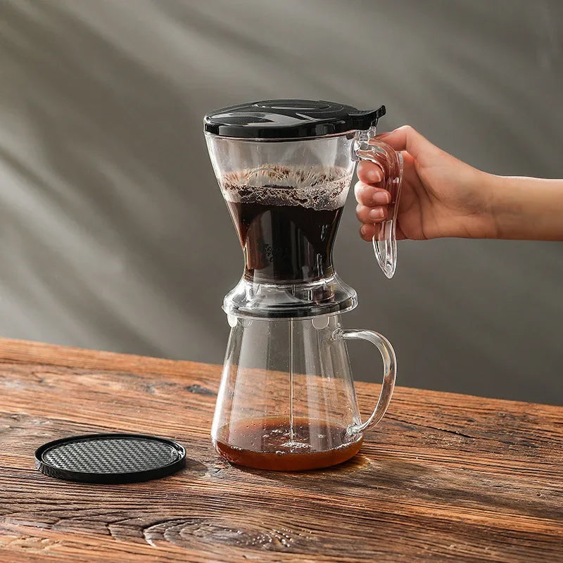 600ML Coffee Dipper,Tea Infuser for Loose Leaf Tea,Hand Brew Drip Coffee Machine,Large Filter Holder,Drinkware for Ice Americano Oasis Select
