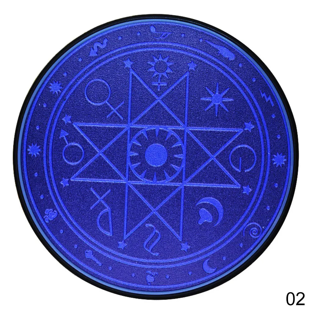 10W Qi Wireless Fast Charger Circle Magic Optical Array Wireless Charging For QI Standard Full Range Wireless Charging Phone Oasis Select Blue