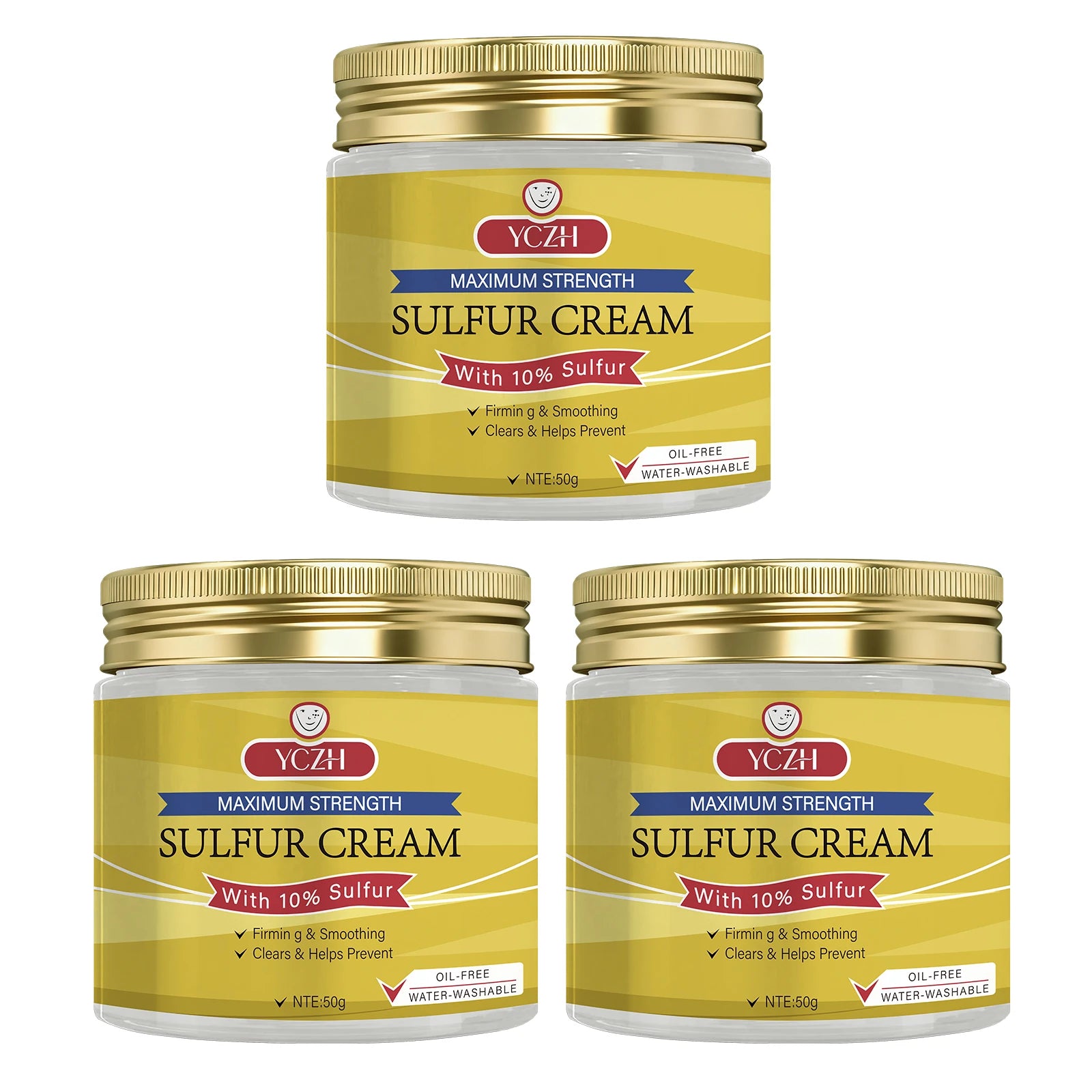 YCHZ Sulfur Cream – Pore Minimizing, Firming & Oil Control 50g