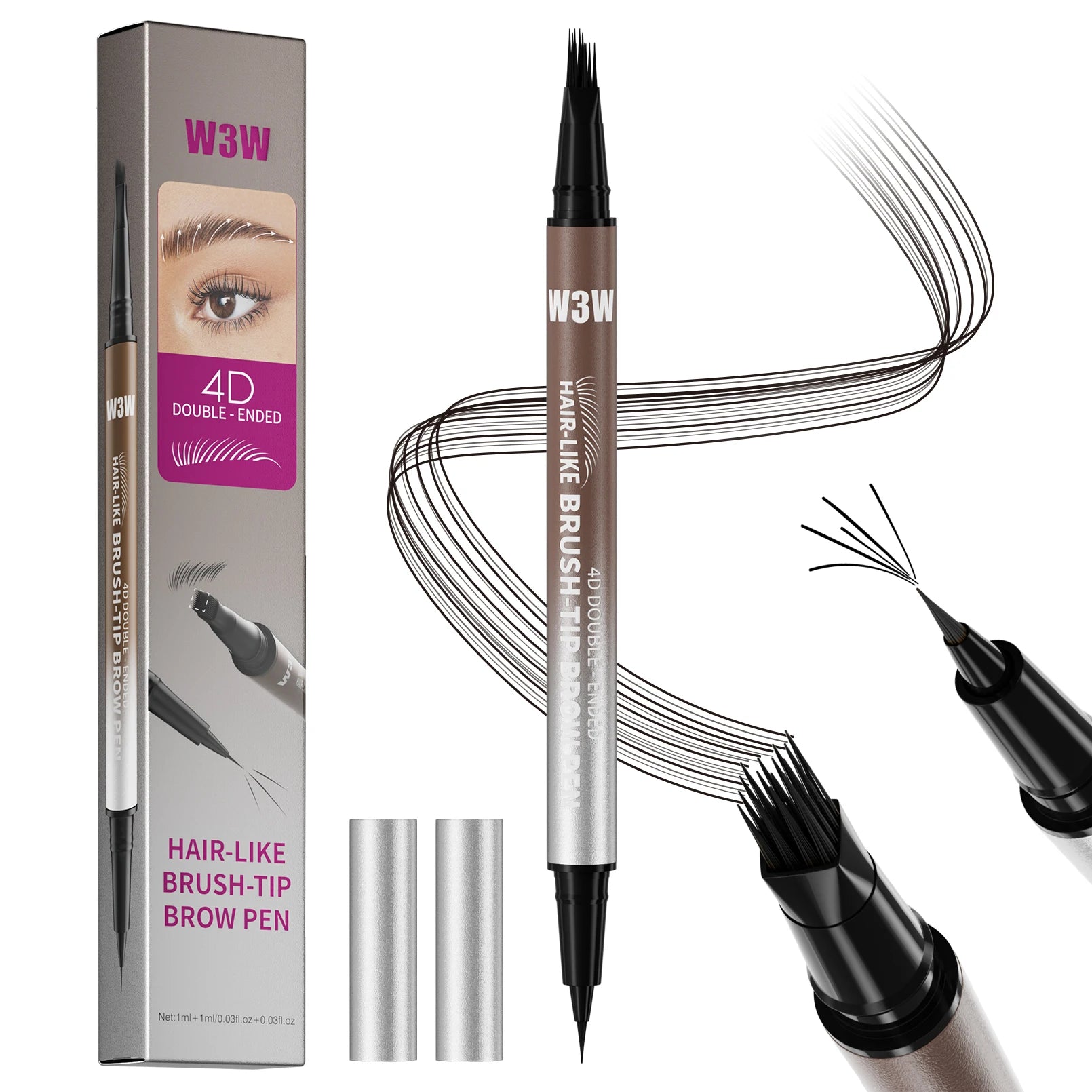 W3W 3D Waterproof Eyebrow Tint Pen – Anti-Smudge Brow Cream