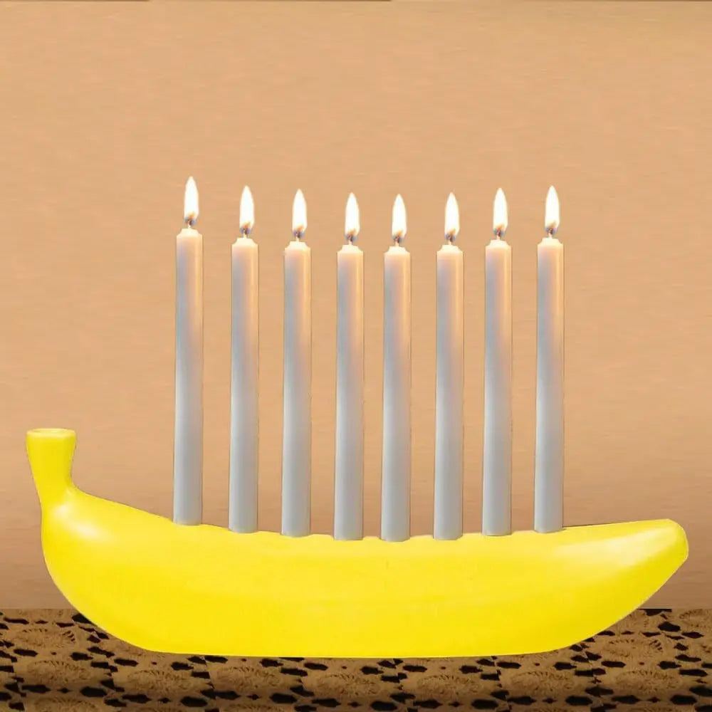 Creative and Fun New Portable Banana Candle Holder - Banana-themed Candle Holder No candles Oasis Select