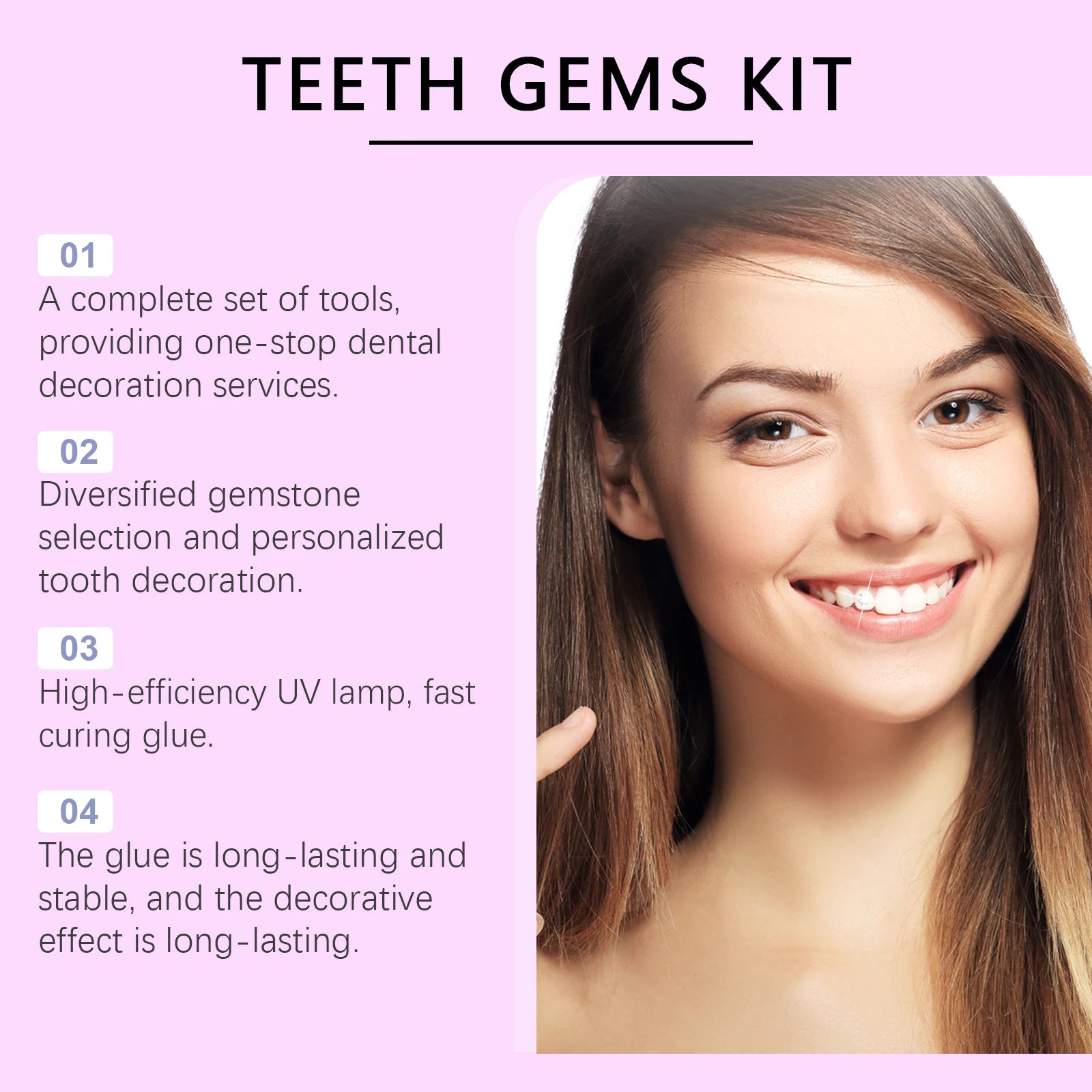 DIY Tooth Gem Kit – Diamond Crystal Teeth Jewelry for Women & Men