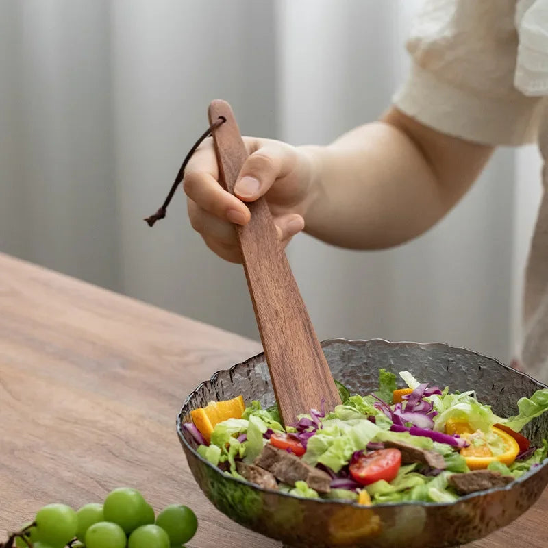 Wooden Spatula Wood Shovel Non-Stick Pan Special Cooking Wooden Spatula Home High Temperature Resistant Shovel Spoon Salad Spoon Oasis Select