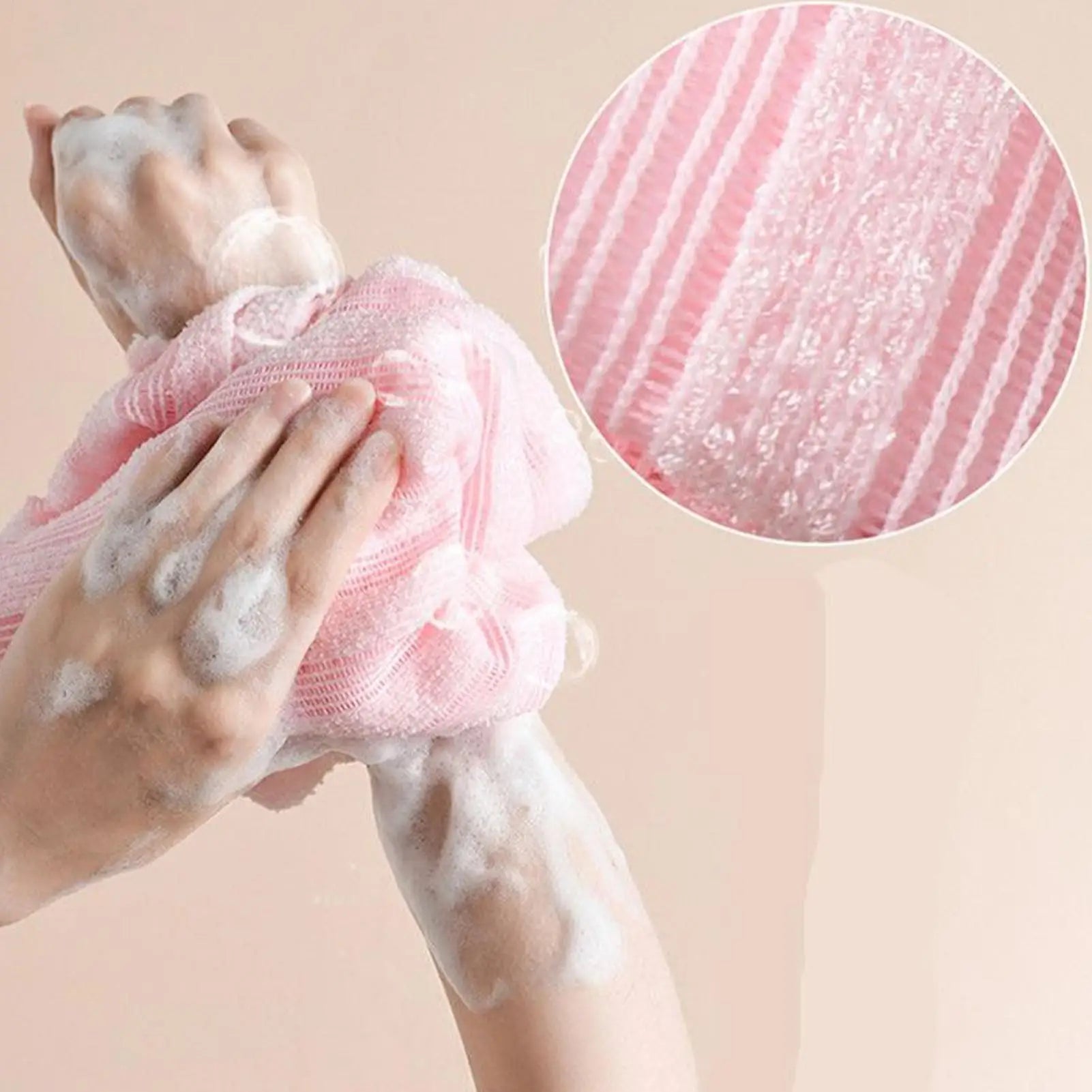 Exfoliating Bath Brush cloth 1PC Shower Scrubber for Back & Body Multi-Function Soft Shower Sponge Bathroom Accessories Oasis Select