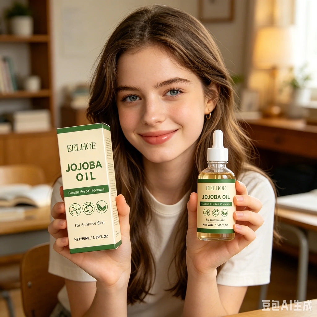 100% Pure Organic Jojoba Oil Cold Pressed Natural Body Massage Oil Moisturizing Hydrating Anti Dry Skin Care for Face Hair Nails Oasis Select