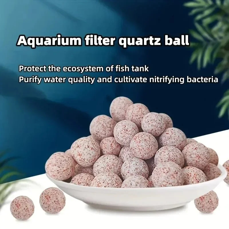 Aquarium Quartz Ball Fish Tank Filter Media Hollow Particles Biological Ball Bio Filter for Aquarium Accessories Oasis Select