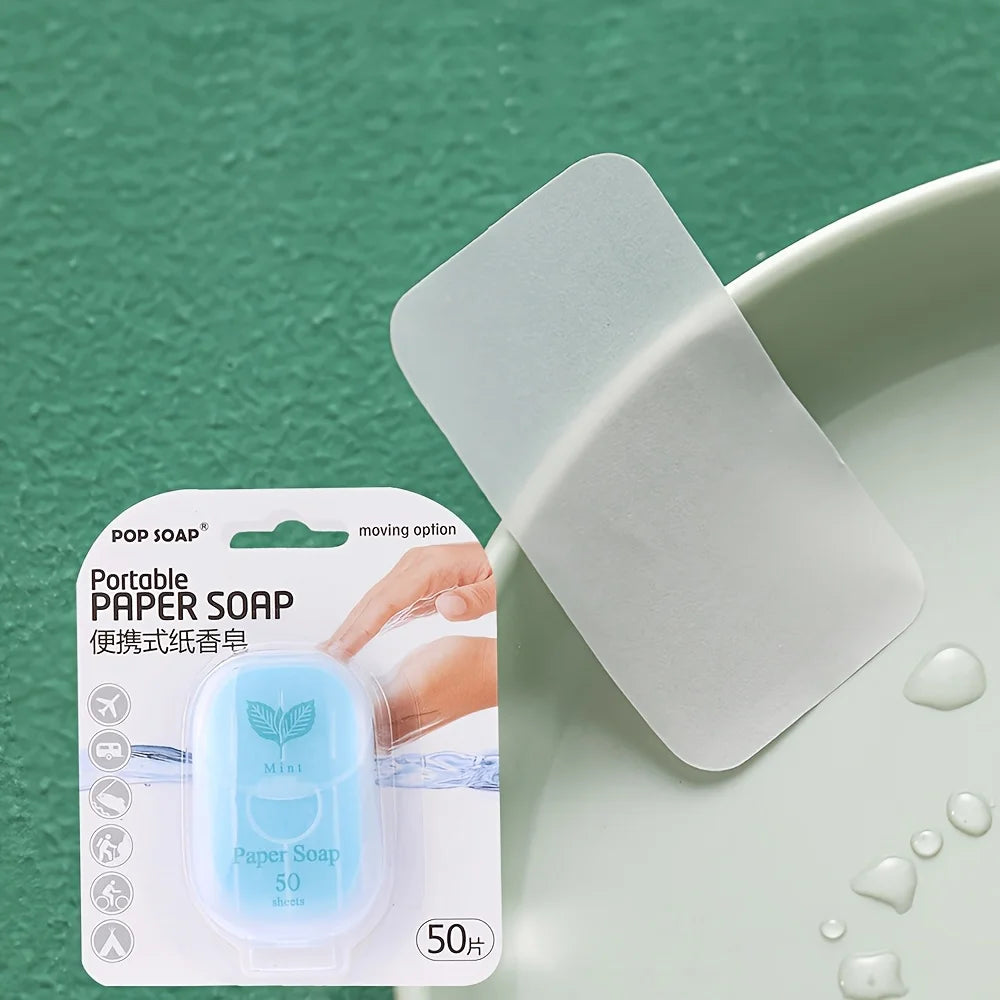 Portable Paper Soap Sheets – Disposable Travel Hand Wash Travel Soap Sheets Oasis Select