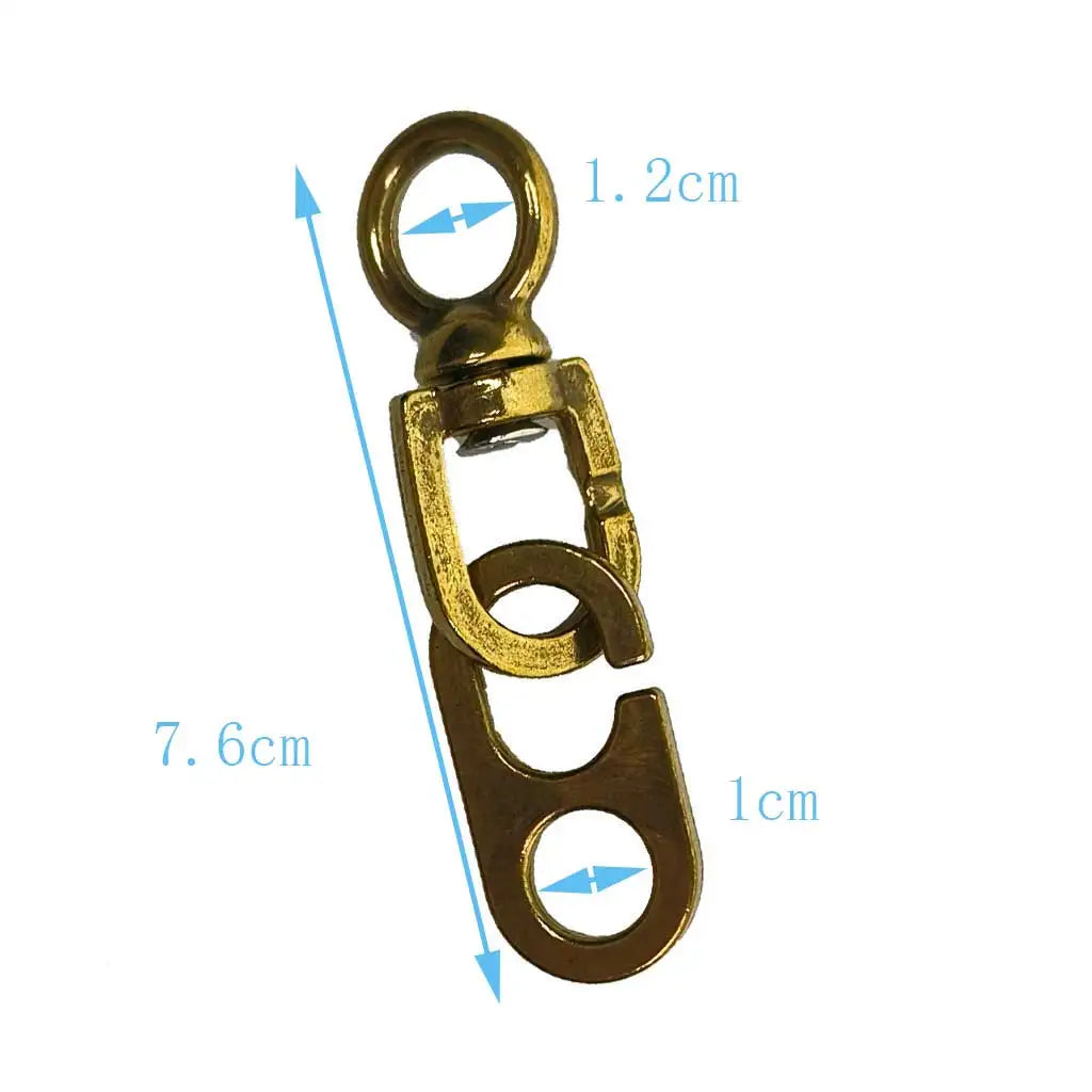 1/2pc Brass Metal Flag Swivel Snap Hook flag pole Attachment For Yachting Boat Sailing Oasis Select