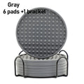 6-Pack Round Silicone Coasters – Heat Resistant Drink Mats Set Silicone Coaster Set Oasis Select Gray 6pc 10x0.5cm Round