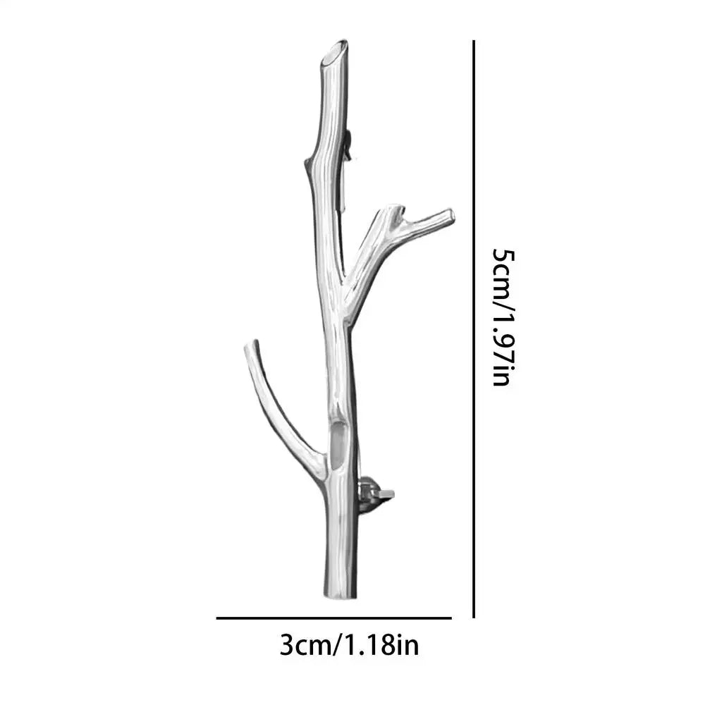 Branch Brooch Trendy Clothes Decoration Fashion Clothing Corsage for Women Men Students Wedding Dinner Dance Special Occasions Oasis Select Silver