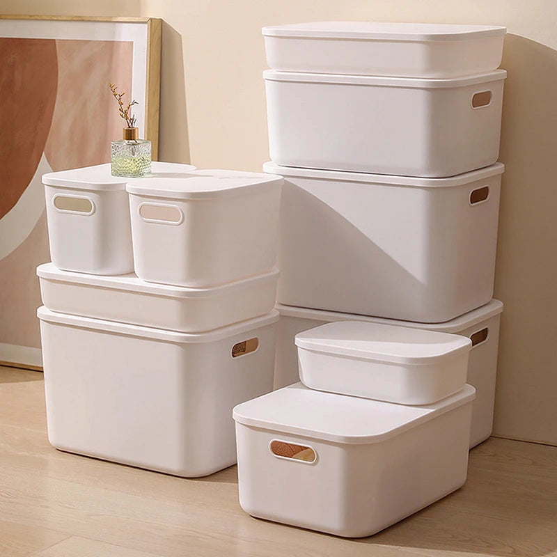 Household Miscellaneous Storage Box,Desktop Cosmetic Organizer,Multi-functional Storage Basket, Wardrobe and Clothes Storage Box Oasis Select