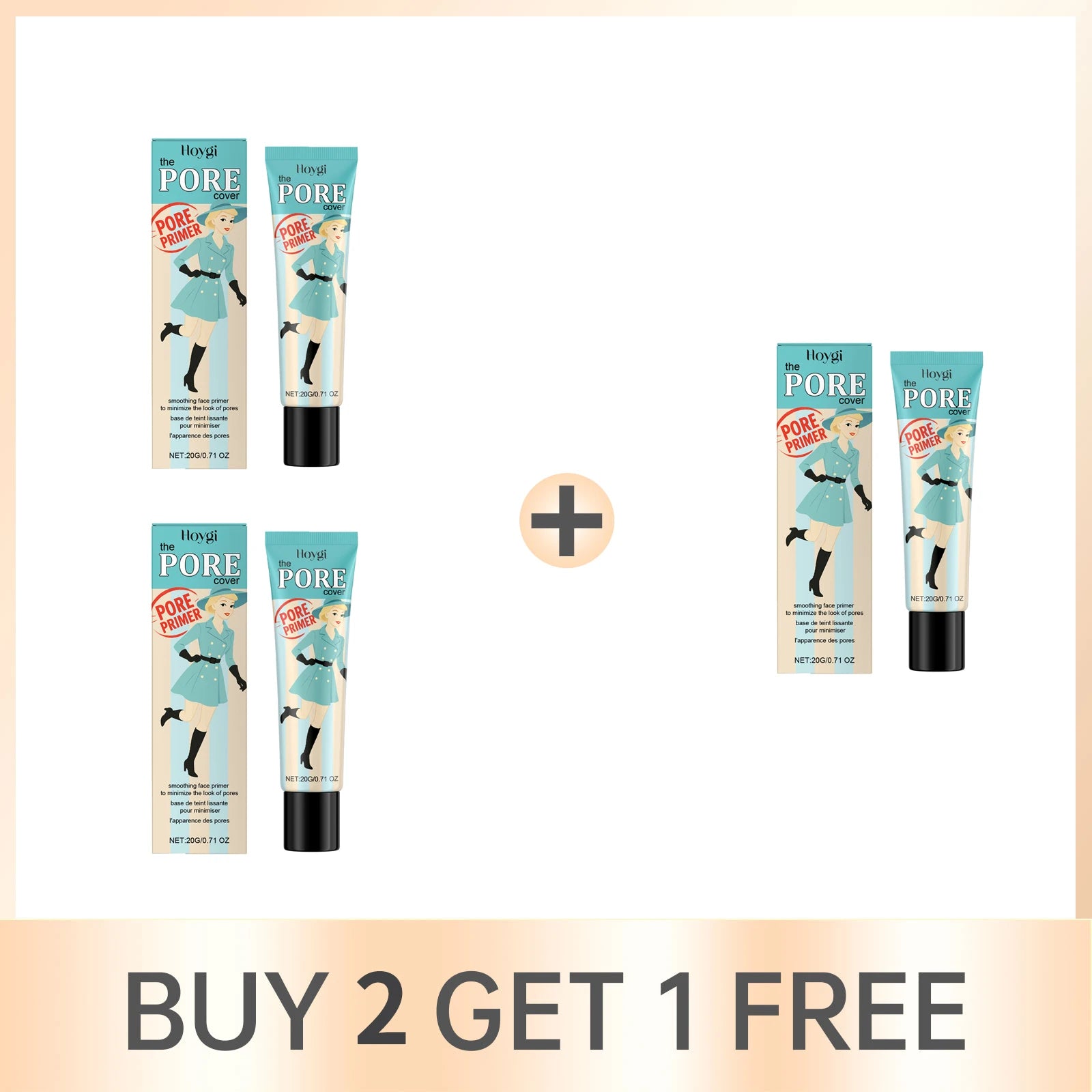 Pore Cover Primer Minimize Pores Oil Control Even Skin Tone Anti Acne Smoothing Waterproof Moisturizing Before Makeup Oasis Select Buy 2 Get 1 Free