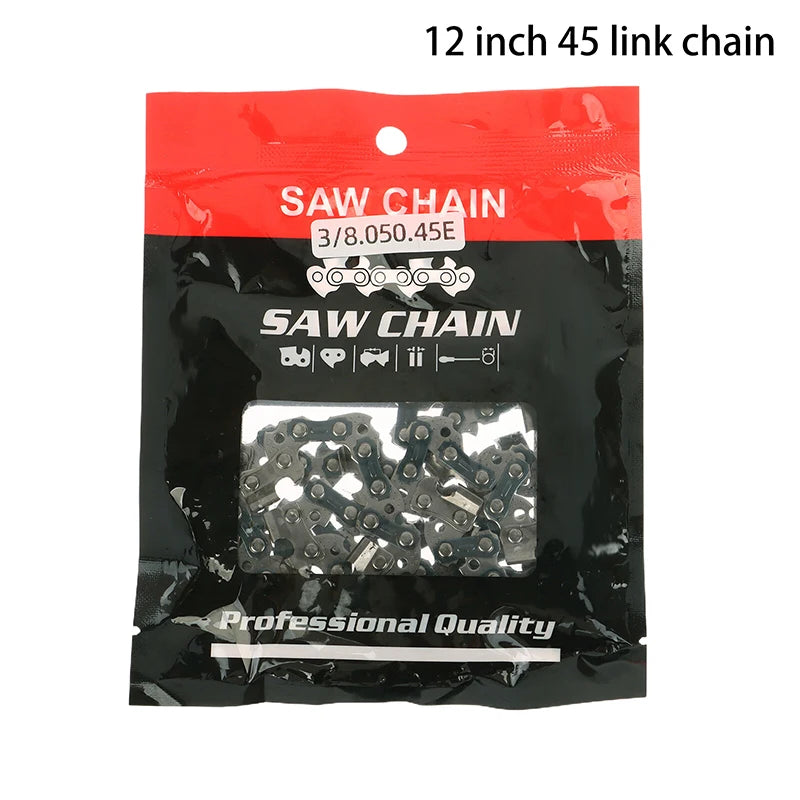 4/6/8/12/14/16 Inch Metal Chainsaw Chain Spare Parts Link Chainsaw Saw Chain Blade For Electric Saw Accessories Wood Cutting Oasis Select 12inch 45link chain