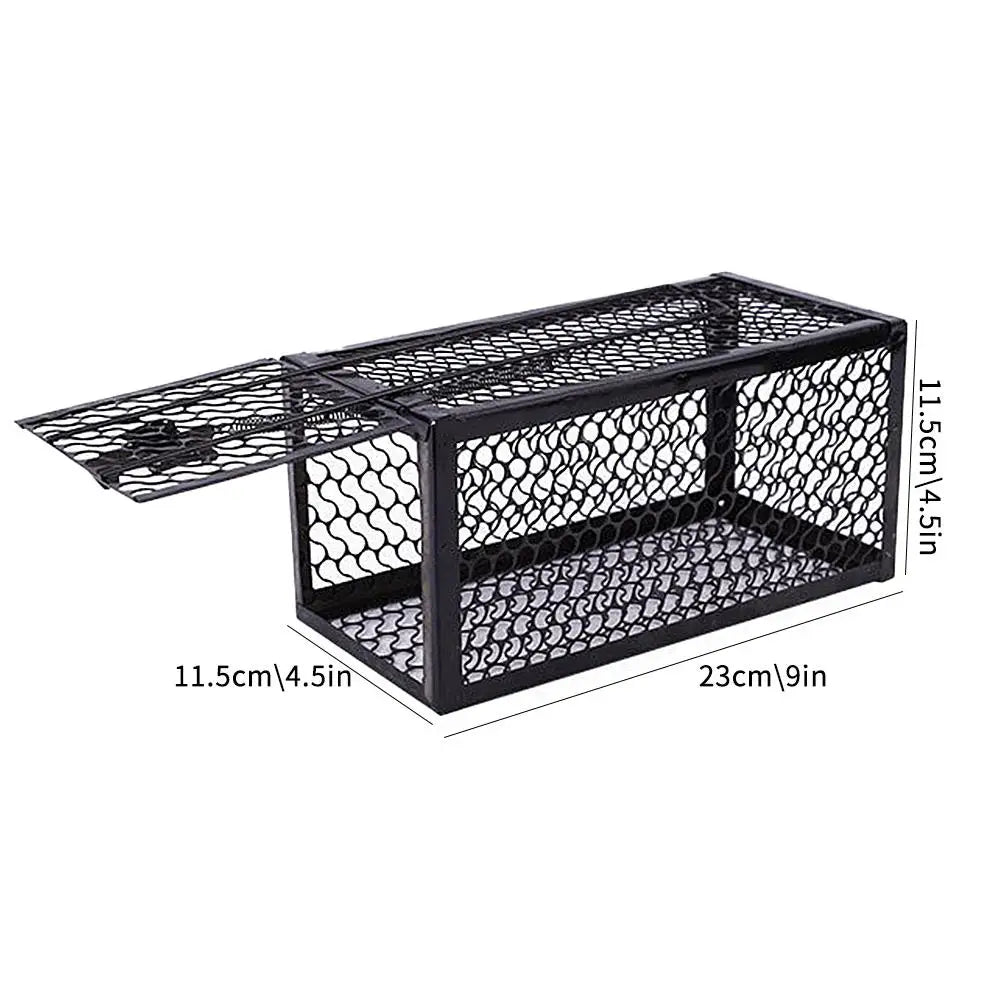 Household Metal Mousetrap Self-locking Mousetrap Safe Firm Iron Net Household Mouse Catcher Indoor Outdoor Rat Trap Rat Cage Oasis Select