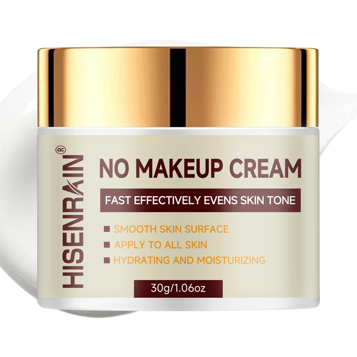 HISENRAIN Hyaluronic Acid & Glycerin BB Cream - Hydrating Tone-Up Moisturizer for Natural Glow & Smooth Skin. Oasis Select 30g