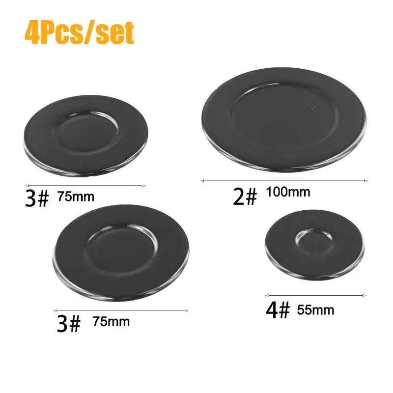 Durable 4 Or 8 Pcs Gas Stove Burner Caps Upgraded Oven Gas Hob Burner Crown Oasis Select 4Pcs