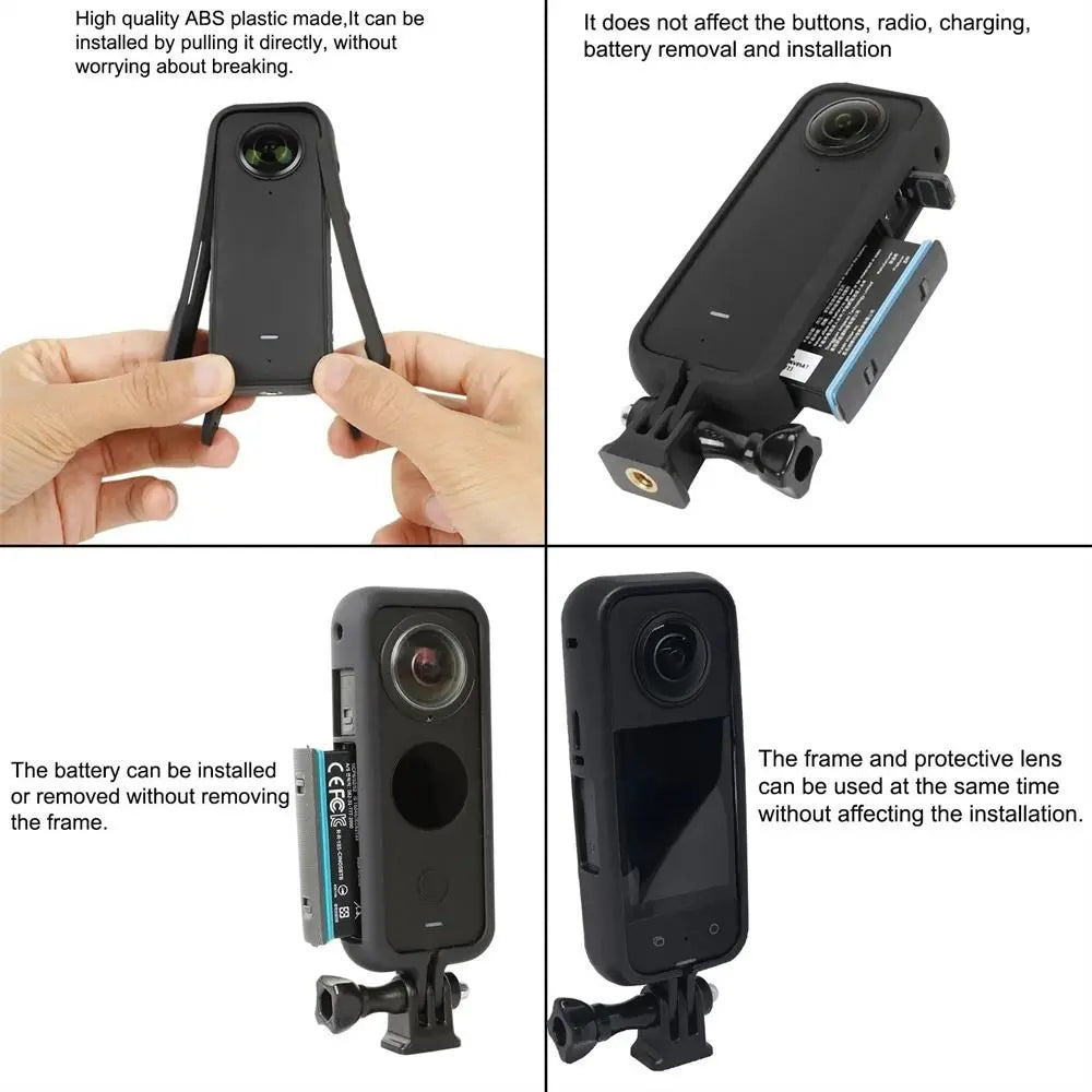 For Insta 360 One X2 X3 Accessories Protective Frame Border Case Adapter Mount for Insta360 Action Camera VP603 Protection Oasis Select