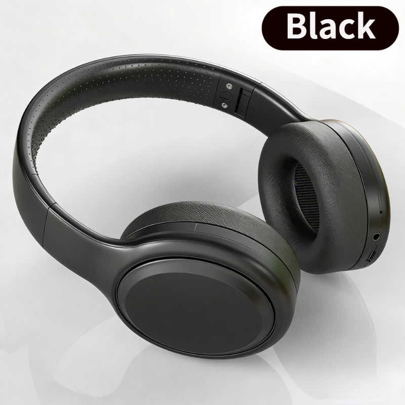 Bluetooth 5.3 Headsets Gaming Headphones Dual Mode Wireless Earphones Foldable Noise Reduction Music Headsets For iPhone Xiaomi Oasis Select black