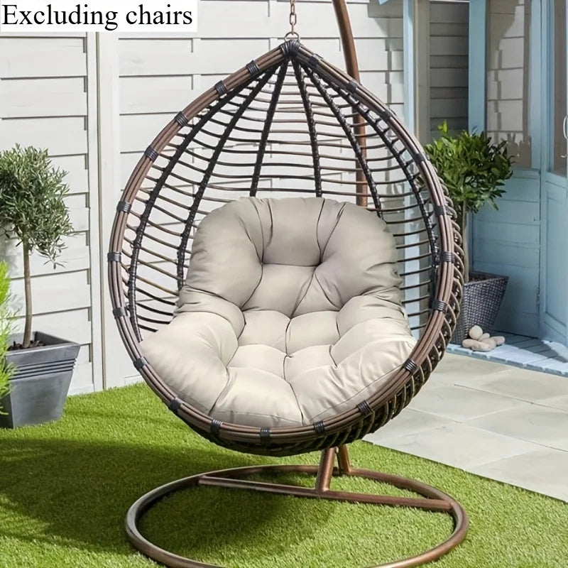 Outdoor hanging basket chair Sitting cushion all season hanging chair Cushions Balcony Garden Cushion Hammock chair Cushions Oasis Select Light gray 80x120cm