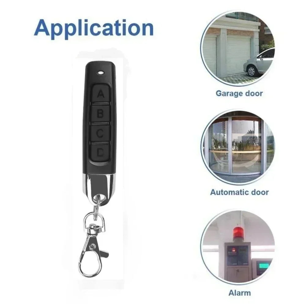 50-10PCS Remote Control 433MHz Car Key Garage Door Gate Opener Remote Control Duplicator Clone Cloning Code 4-Button Transmitter Oasis Select