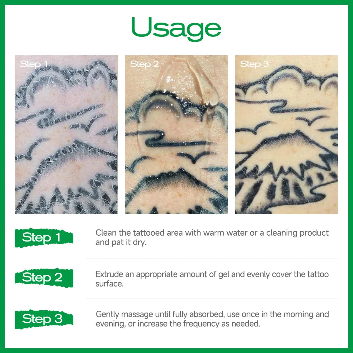 TATTOO GEL Sashimi Post-Surgery Moisturizing and Nourishing Tattoo Care Brightens Skin, Long-Lasting Color Fixation Oasis Select