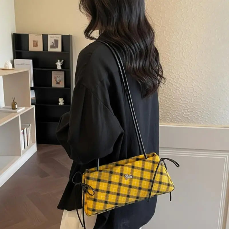 Womens Striped Large Capacity Tote Shoulder Bag Fashionable Handbag Suitable for Daily Office Commute Oasis Select