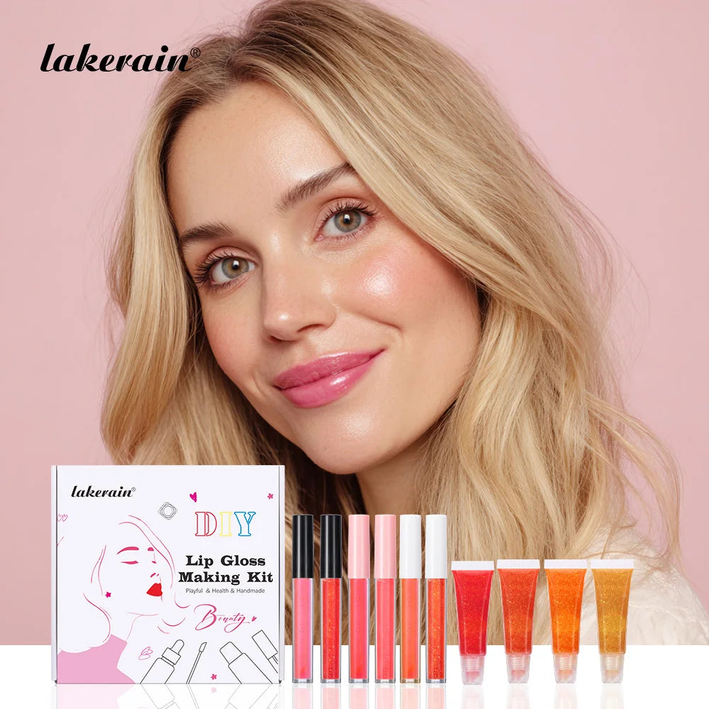 DIY Lip Gloss Making Kit – Glitter, Pigments & Tubes Set