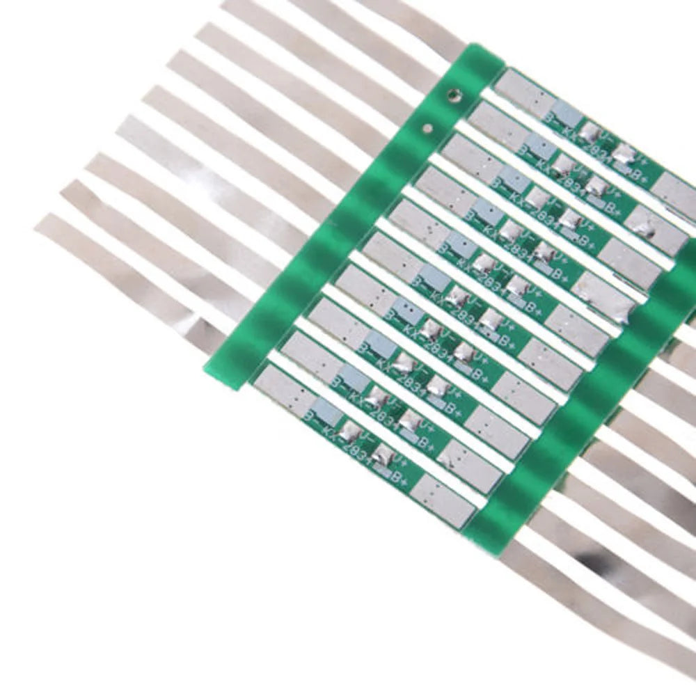 10Pcs Protection Board For 3.7V 18650 Li-Ion Lithium Battery W/ Solder Be JB 28*3mm Protectiive Board Replacement Oasis Select