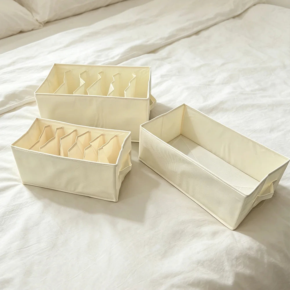 Portable Oxford Fabric Divided Drawer Storage Box Washable Closet Organizer For Pants Trousers T-shirts Oasis Select