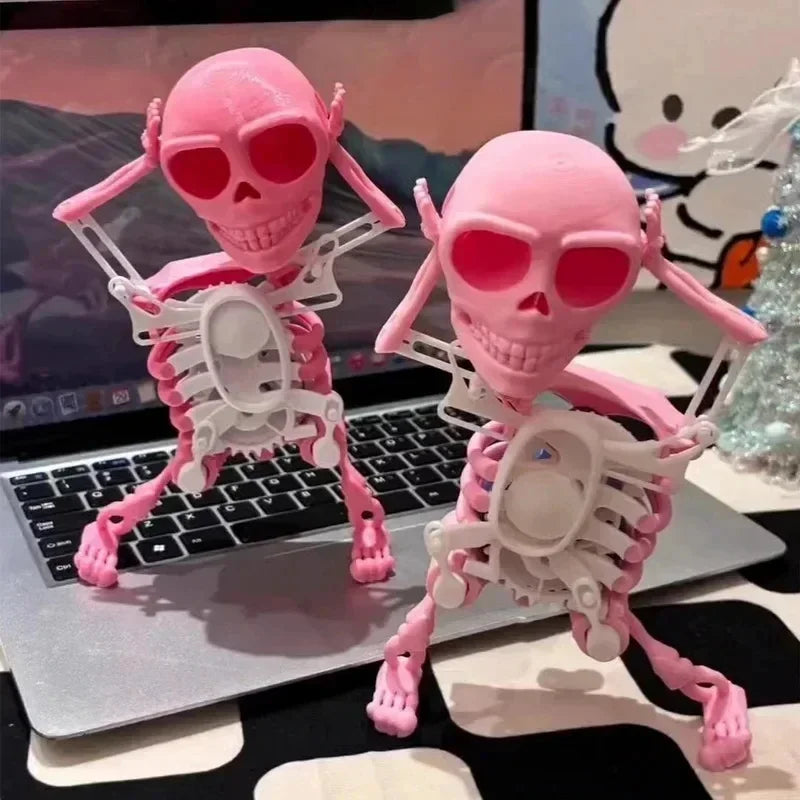 3D Skeleton Man Dancing Dancing Skull Ornament Dancing Ornament Sculpture Figurine Statue Home Office Decoration Gift Oasis Select