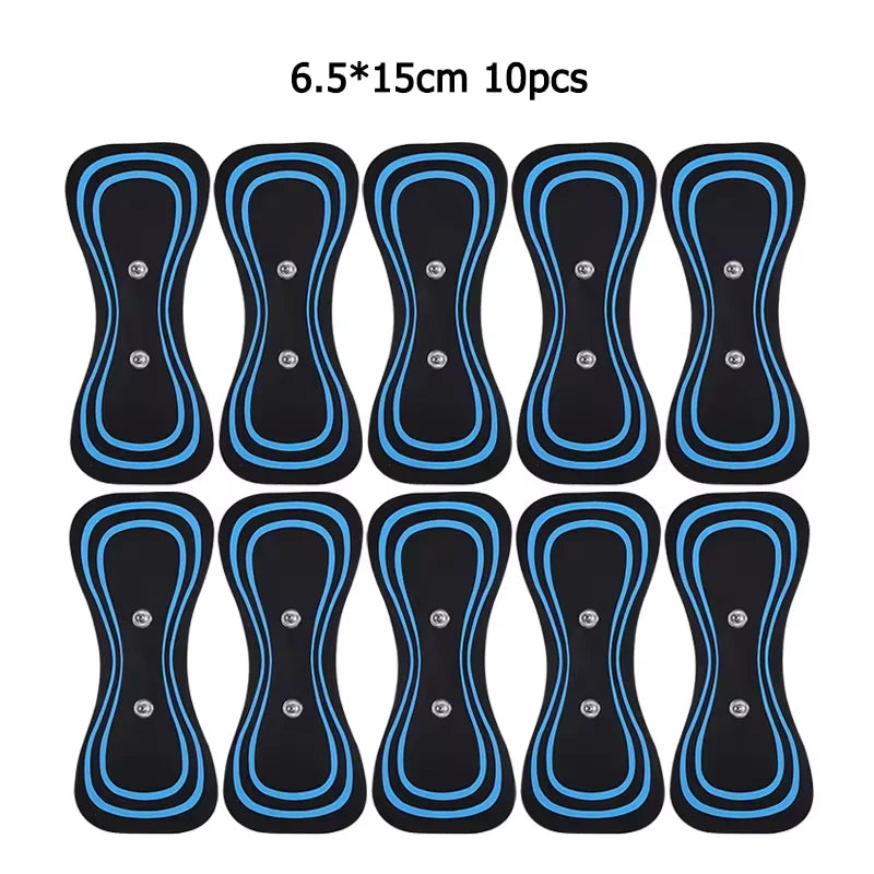 Neck Massager Gel Pads Trainer Hip Exerciser Replacement Slimming Tens Body Massager Patch Muscle Stimulator Sticker Gels Oasis Select 10pcs no host