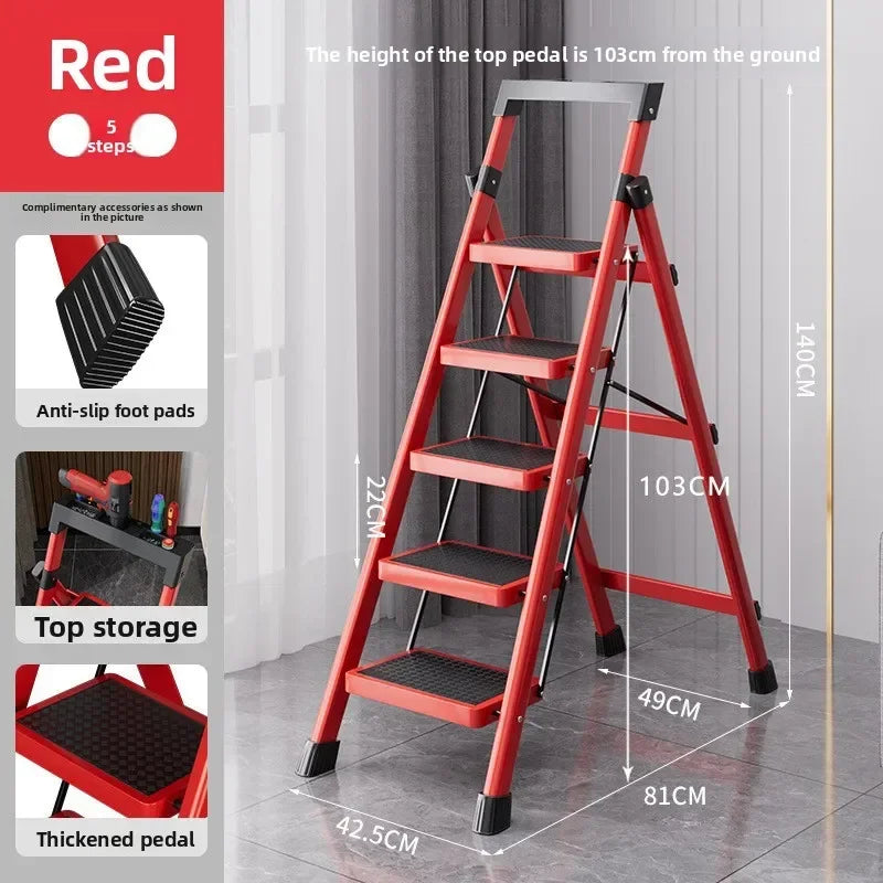 Herringbone Ladder Household Folding Telescopic Multifunctional