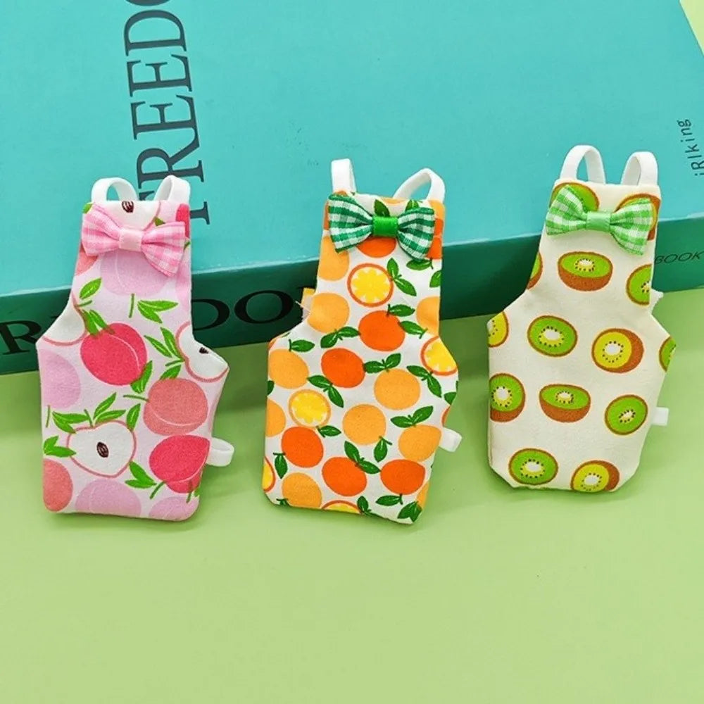 New Colorful Fruit Parrot Diaper Breathable Bowtie Pet Bird Apron Washable Keep Birds Clean Pet Bird Clothes Indoor Use Oasis Select