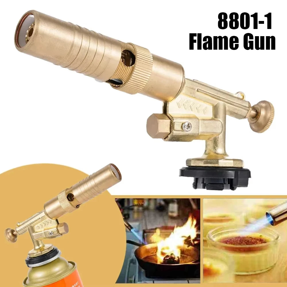 Outdoor Butane Burner Flame Gas Torch for Camping Barbecue Baking Metal Welding Heater Lighter Flame Gun for Cooking Oasis Select