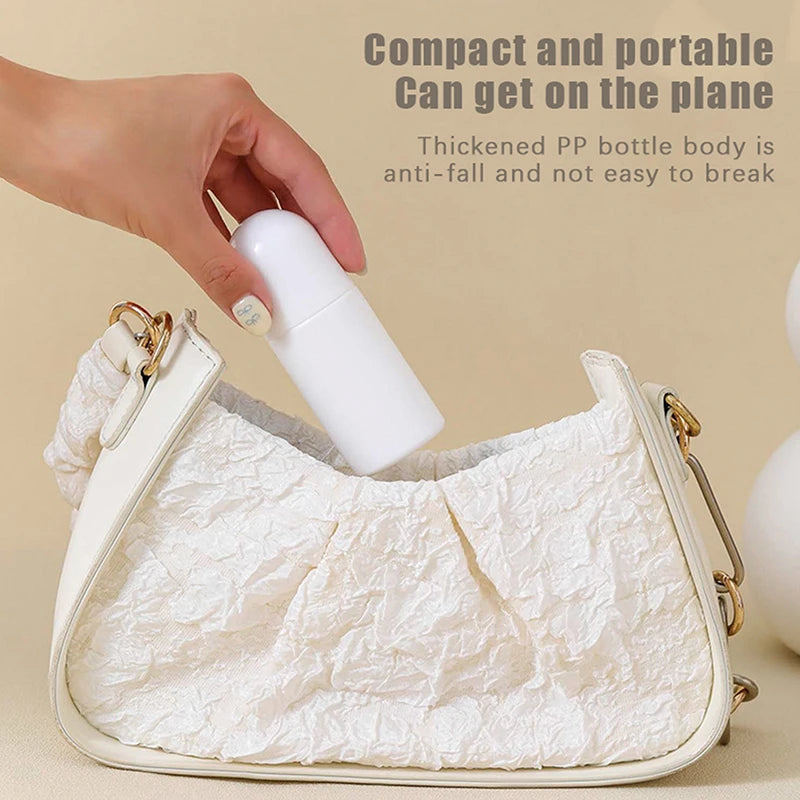 50/100ML White Plastic Roller Ball Essential Oil Sub-bottling Mist Container Travel Refillable Bottle DIY Deodorant Accessories Oasis Select