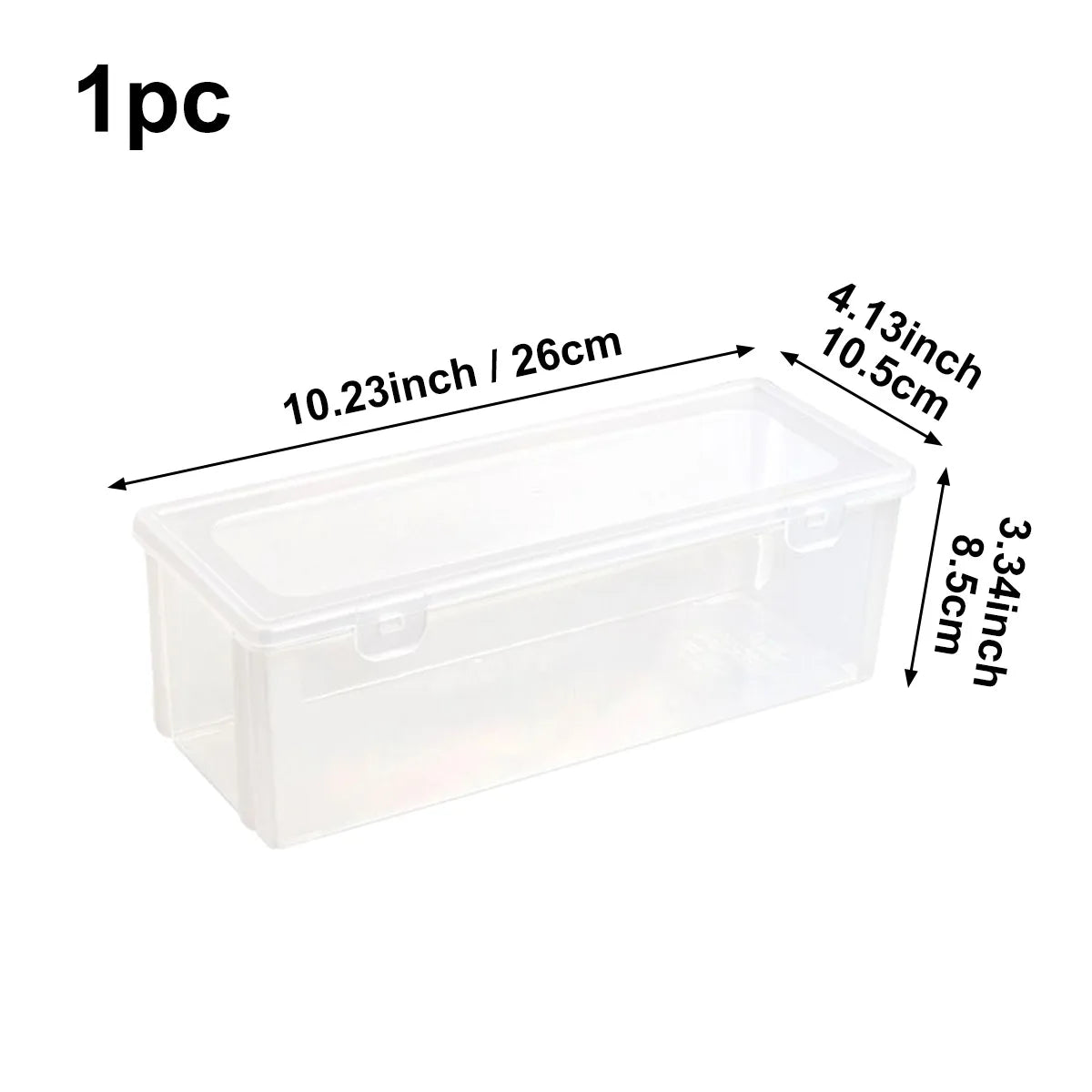 Transparent plastic storage box, desktop cosmetics, nail polish, lipstick shelf, office stationery and sundries storage box Oasis Select Transparent -1pc