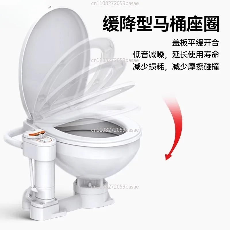 Toilet RV Special Electric Toilet Car Ceramic Toilet 12V24V Accessories Oasis Select