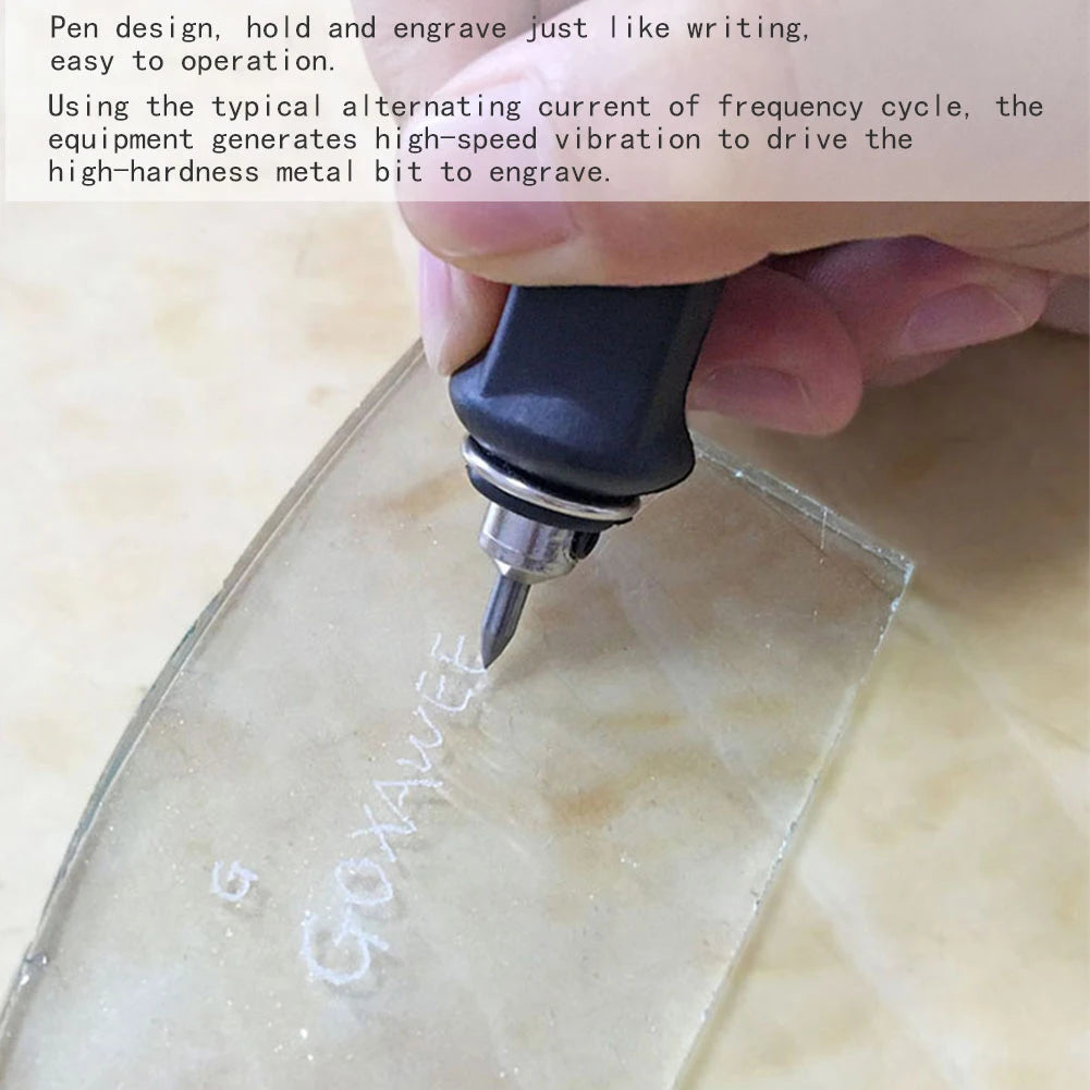 25W Engraving Pen Electric Engraver Tool For Wood Metal Stainless Steel Glass Plastic Etching Pencil Oasis Select