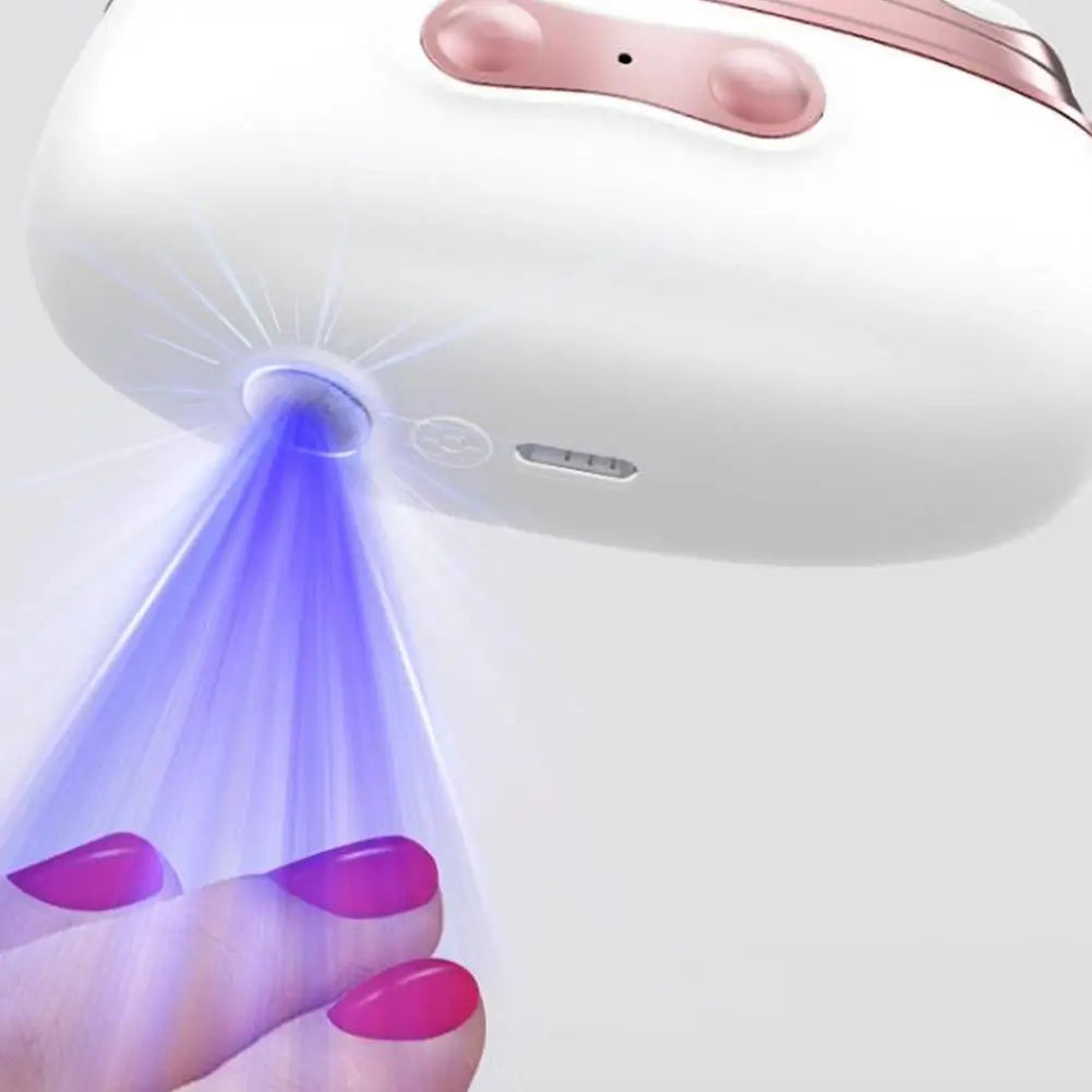 4-in-1 Electric Nail Clipper Automatic Nail Trimmer - Nail Grinder & Polisher with UV LED Lamp Manicure Pedicure Nail Care Tool Oasis Select