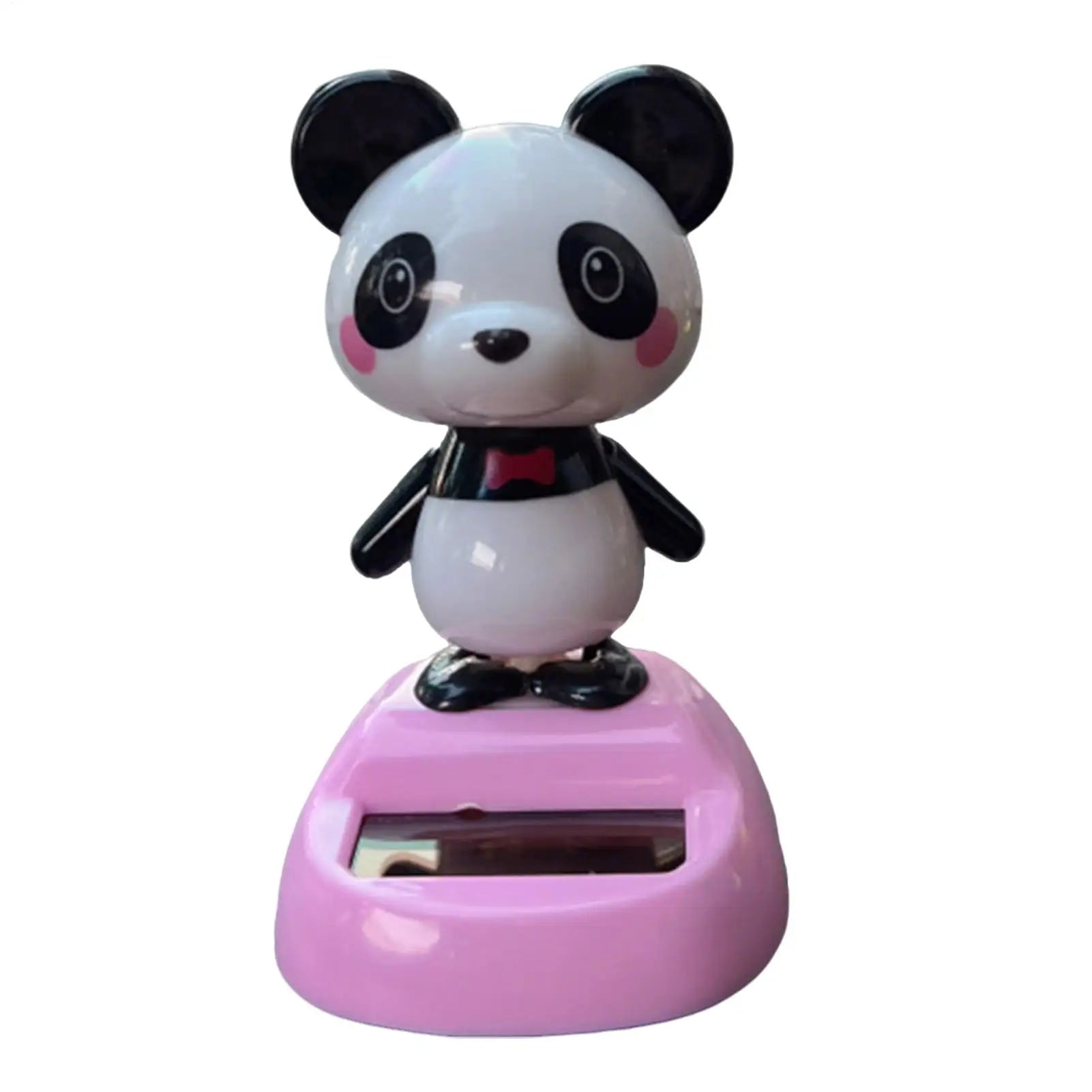 Solar Power Cute Panda Car Dashboard Decorations Automatic Head Swinging Doll Car Dashboard Ornament Gift Auto Interior Decor Oasis Select