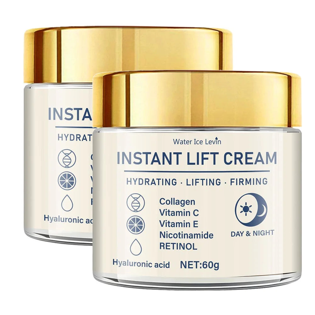 60g Instant Lift Face Cream Firming Skin Tightening Anti Wrinkle Collagen Hyaluronic Acid Hydrating Nourishing Facial Moisturize Oasis Select 60gx2