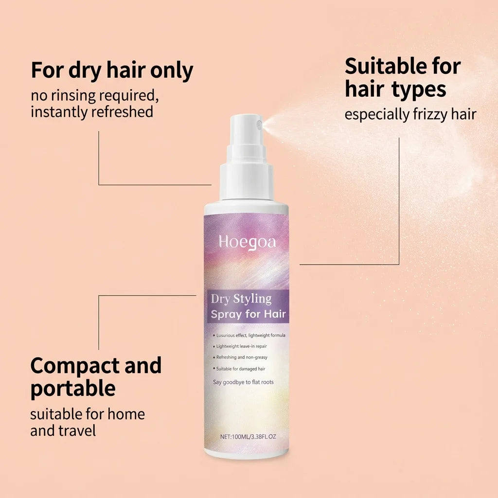 HOEGOA Hair Moisturizing Spray – Frizz Control & Smoothing Leave-In Hair Spray Oasis Select