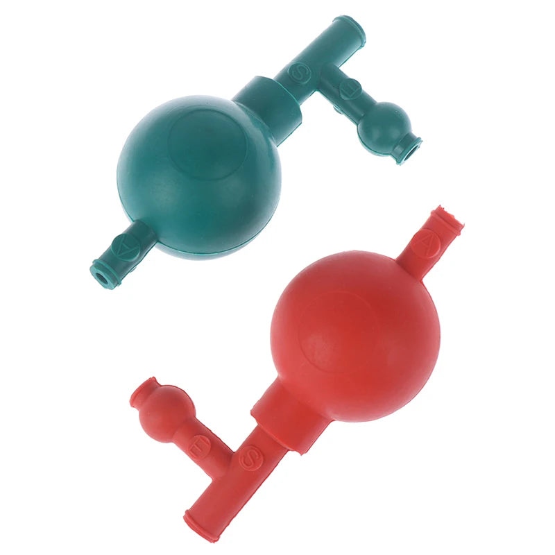 3-Valve Rubber Pipette Filler Suction Bulb | Lab Pump
