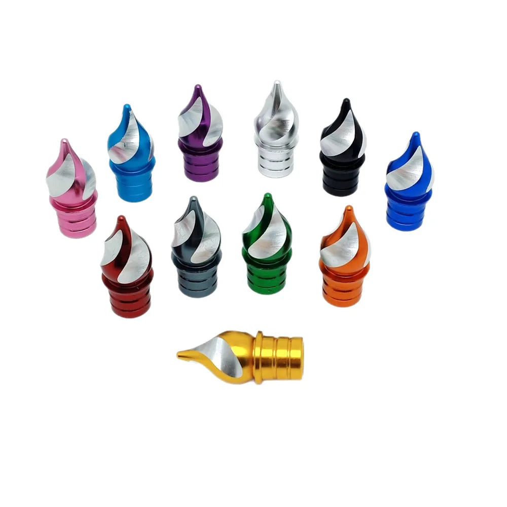4Pcs Tire Valve Stem Caps CNC Aluminum Alloy Valve Caps Corrosion Resistant & Airtight, for Cars Trucks SUVs Motorcycles Bikes Oasis Select